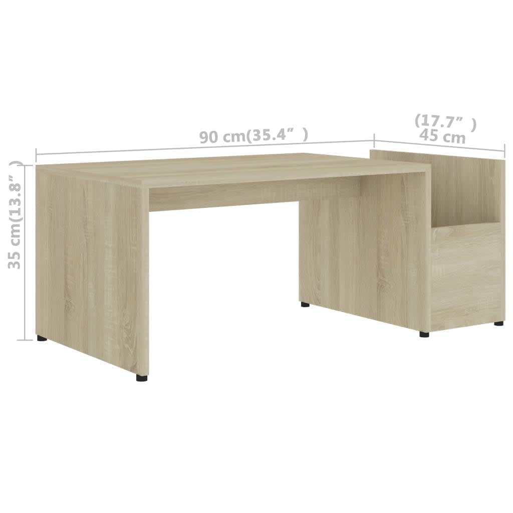 Table basse Chêne sonoma 90x45x35 cm bois d’ingénierie - Tables basses