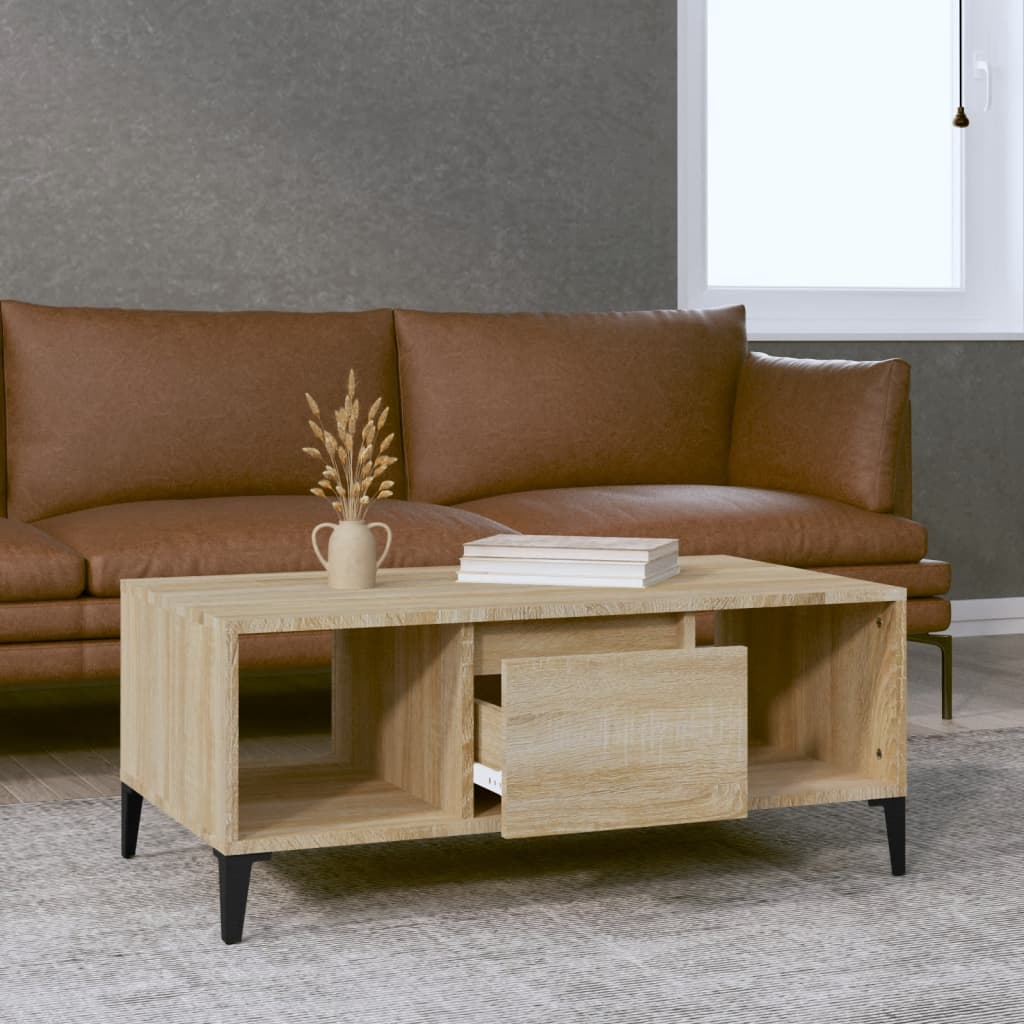 Table basse Chêne sonoma 90x50x36,5 cm Bois d’ingénierie - Tables basses
