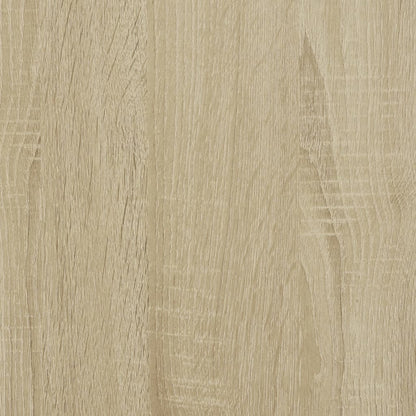 Table basse chêne sonoma 90x57x35 cm bois d’ingénierie et métal - Tables basses