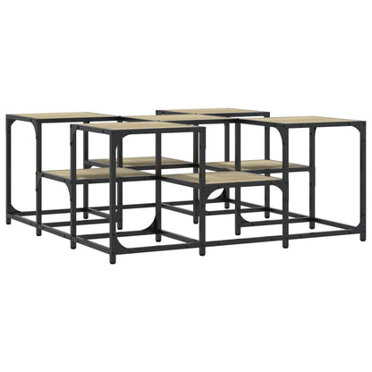 Table basse chêne sonoma 91x91x40 cm bois d’ingénierie - Tables basses