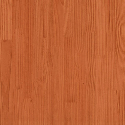 Table basse cire marron 45x45x40 cm bois massif de pin - Tables basses