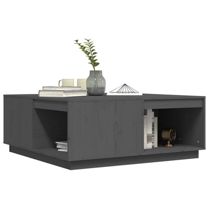 Table basse Gris 100x101x40,5 cm Bois massif de pin - Tables basses