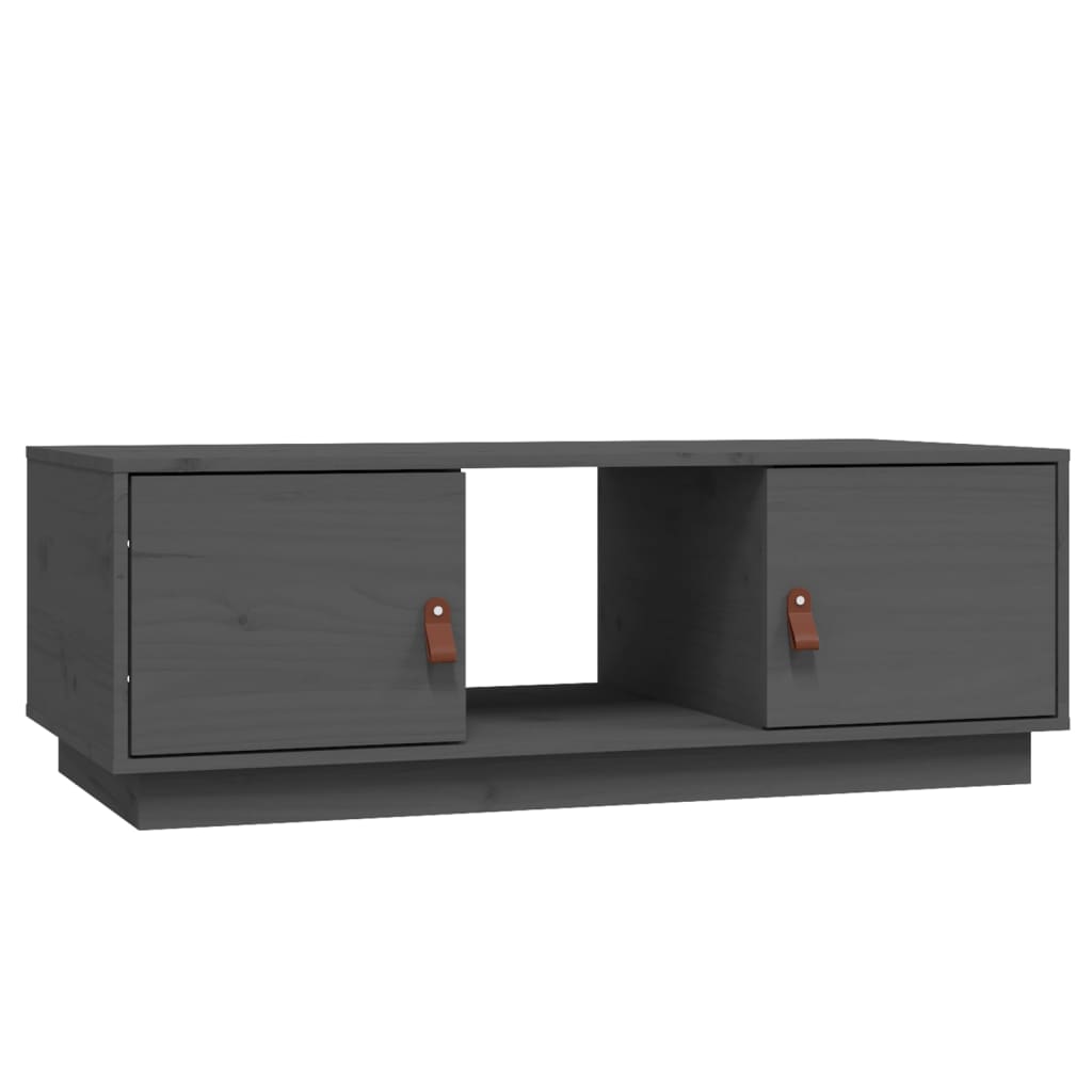 Table basse Gris 100x50x35 cm Bois massif de pin - Tables basses