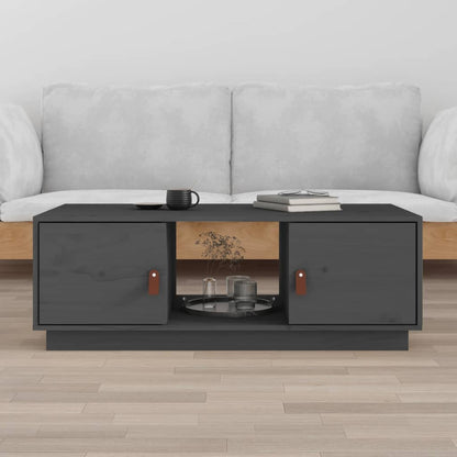 Table basse Gris 100x50x35 cm Bois massif de pin - Tables basses
