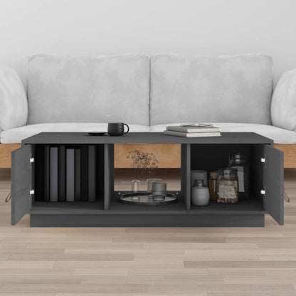Table basse Gris 100x50x35 cm Bois massif de pin - Tables basses