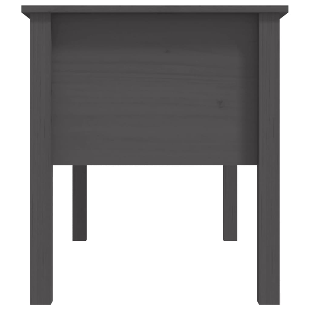 Table basse Gris 102x49x55 cm Bois massif de pin - Tables basses
