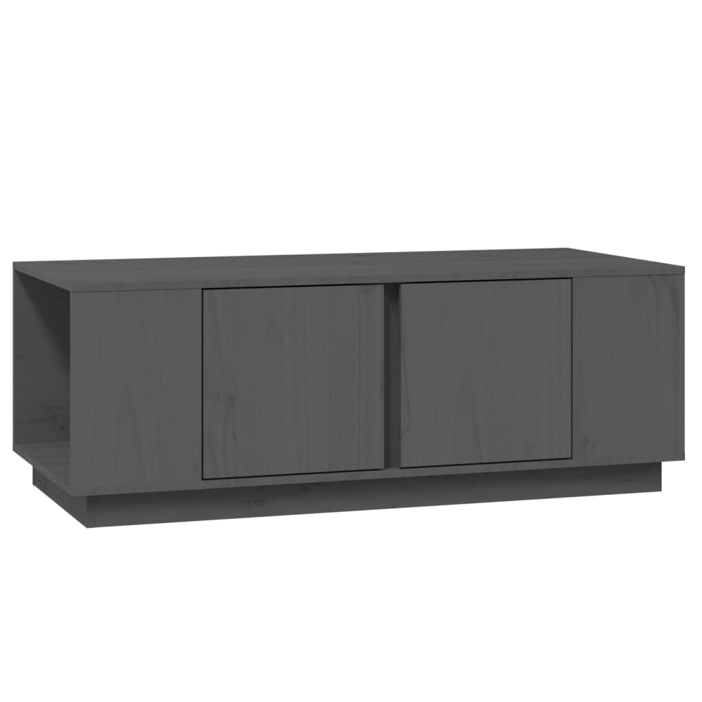 Table basse Gris 110x50x40 cm Bois massif de pin - Tables basses