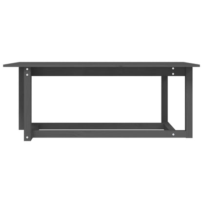 Table basse Gris 110x55x45 cm Bois massif de pin - Tables basses