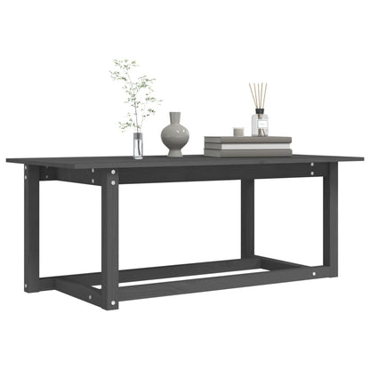 Table basse Gris 110x55x45 cm Bois massif de pin - Tables basses