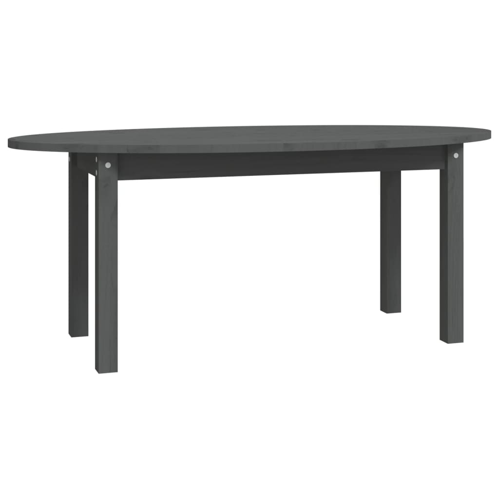 Table basse Gris 110x55x45 cm Bois massif de pin - Tables basses