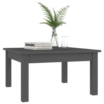 Table basse Gris 55x55x30 cm Bois massif de pin - Tables basses