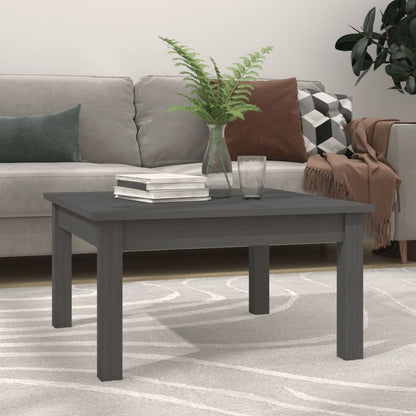 Table basse Gris 55x55x30 cm Bois massif de pin - Tables basses