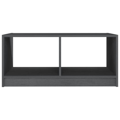 Table basse gris 75x50x33,5 cm bois de pin massif - Tables basses