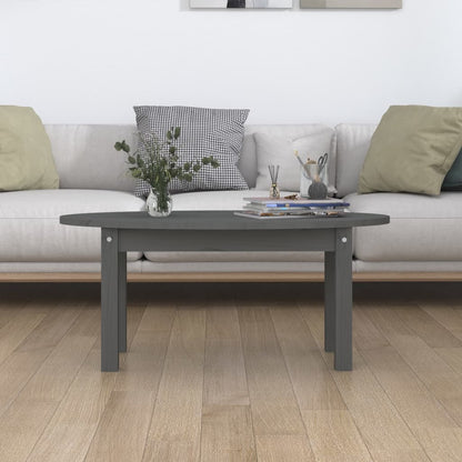 Table basse Gris 80x40x35 cm Bois massif de pin - Tables basses
