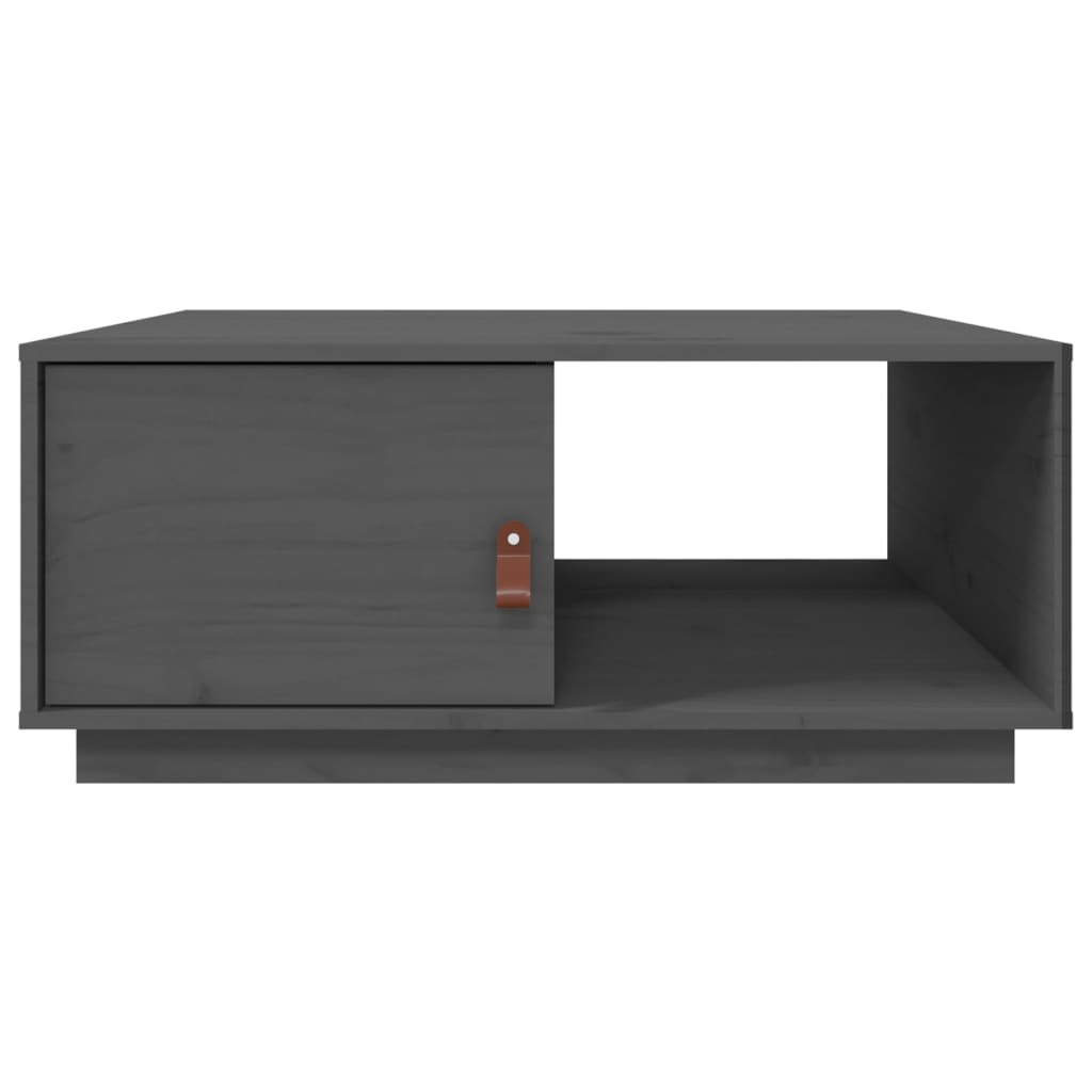 Table basse Gris 80x50x35,5 cm Bois massif de pin - Tables basses