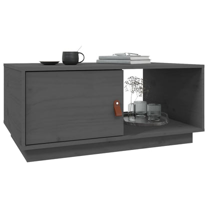 Table basse Gris 80x50x35,5 cm Bois massif de pin - Tables basses