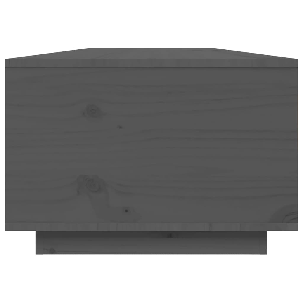 Table basse Gris 80x50x35,5 cm Bois massif de pin - Tables basses