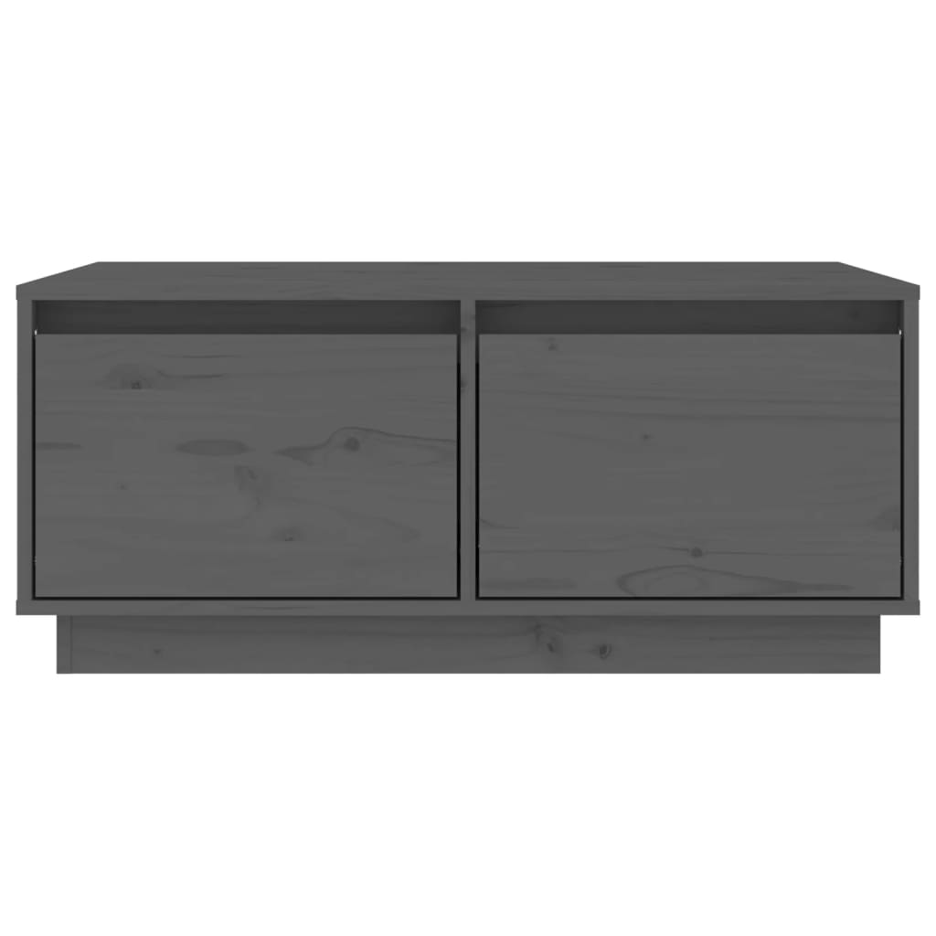 Table basse Gris 80x50x35 cm Bois massif de pin - Tables basses