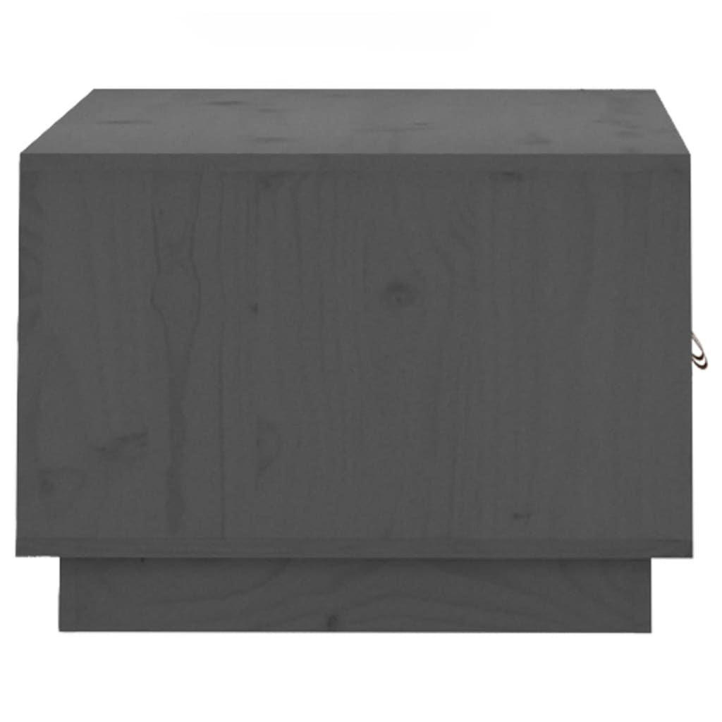 Table basse Gris 80x50x35 cm Bois massif de pin - Tables basses