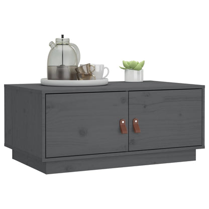 Table basse Gris 80x50x35 cm Bois massif de pin - Tables basses