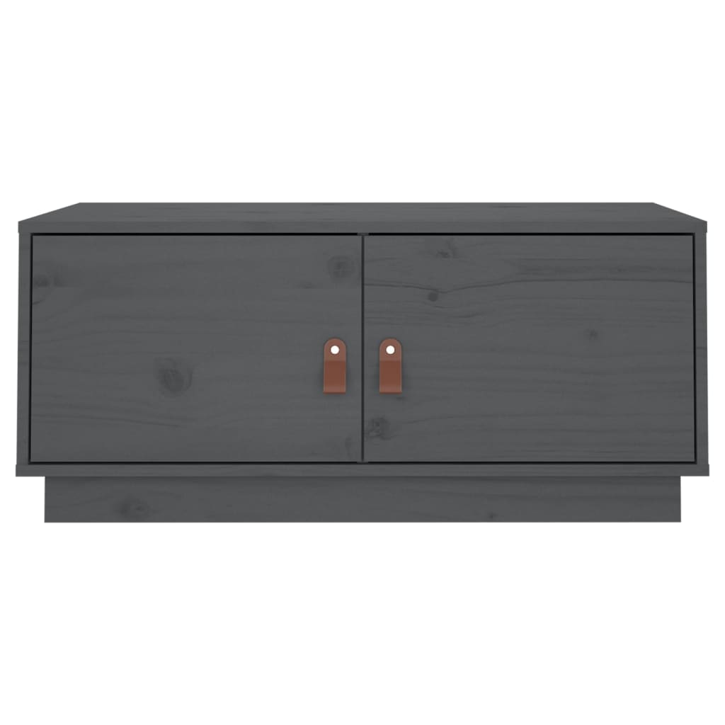Table basse Gris 80x50x35 cm Bois massif de pin - Tables basses