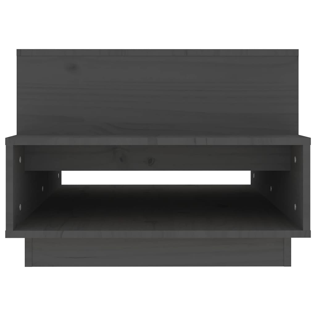 Table basse Gris 80x55x40,5 cm Bois massif de pin - Tables basses
