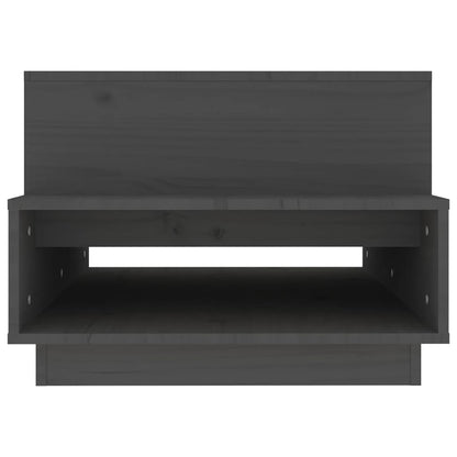 Table basse Gris 80x55x40,5 cm Bois massif de pin - Tables basses