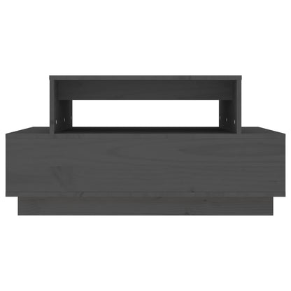 Table basse Gris 80x55x40,5 cm Bois massif de pin - Tables basses