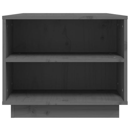Table basse Gris 90x49x40,5 cm Bois massif de pin - Tables basses