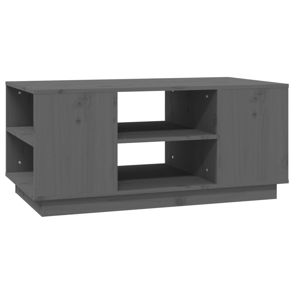 Table basse Gris 90x49x40,5 cm Bois massif de pin - Tables basses