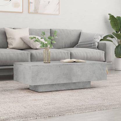 Table basse gris béton 100x49,5x31 cm bois d’ingénierie - Tables basses