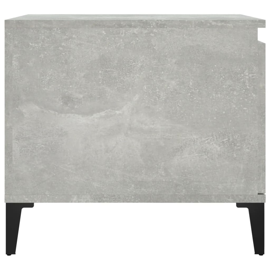 Table basse Gris béton 100x50x45 cm Bois d’ingénierie - Tables basses