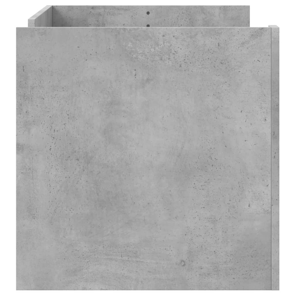 Table basse gris béton 100x50x50 cm bois d’ingénierie - Tables basses