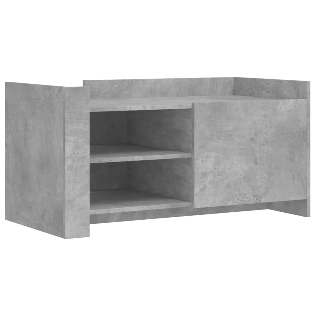 Table basse gris béton 100x50x50 cm bois d’ingénierie - Tables basses