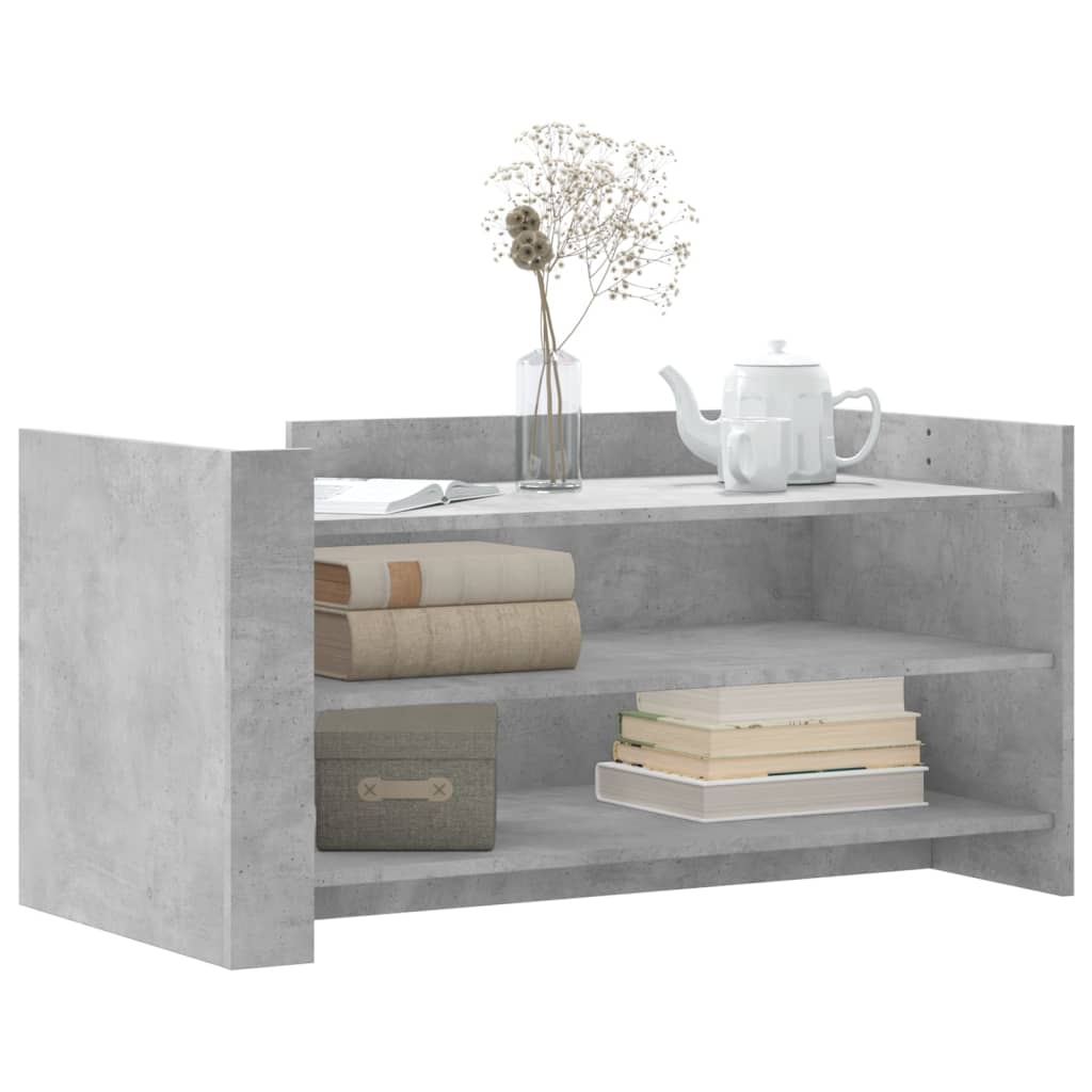 Table basse gris béton 100x50x50 cm bois d’ingénierie - Tables basses