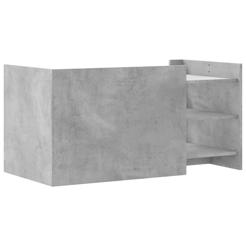 Table basse gris béton 100x50x50 cm bois d’ingénierie - Tables basses