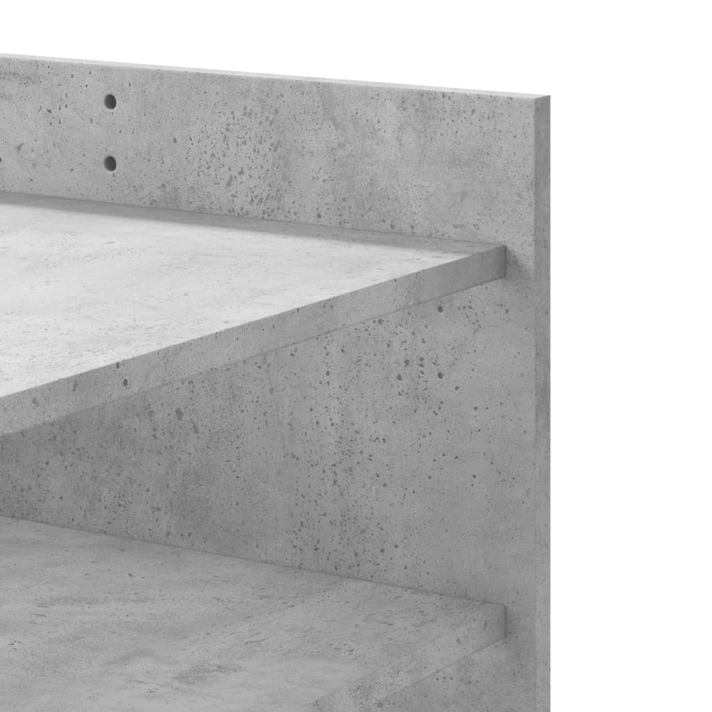 Table basse gris béton 100x50x50 cm bois d’ingénierie - Tables basses