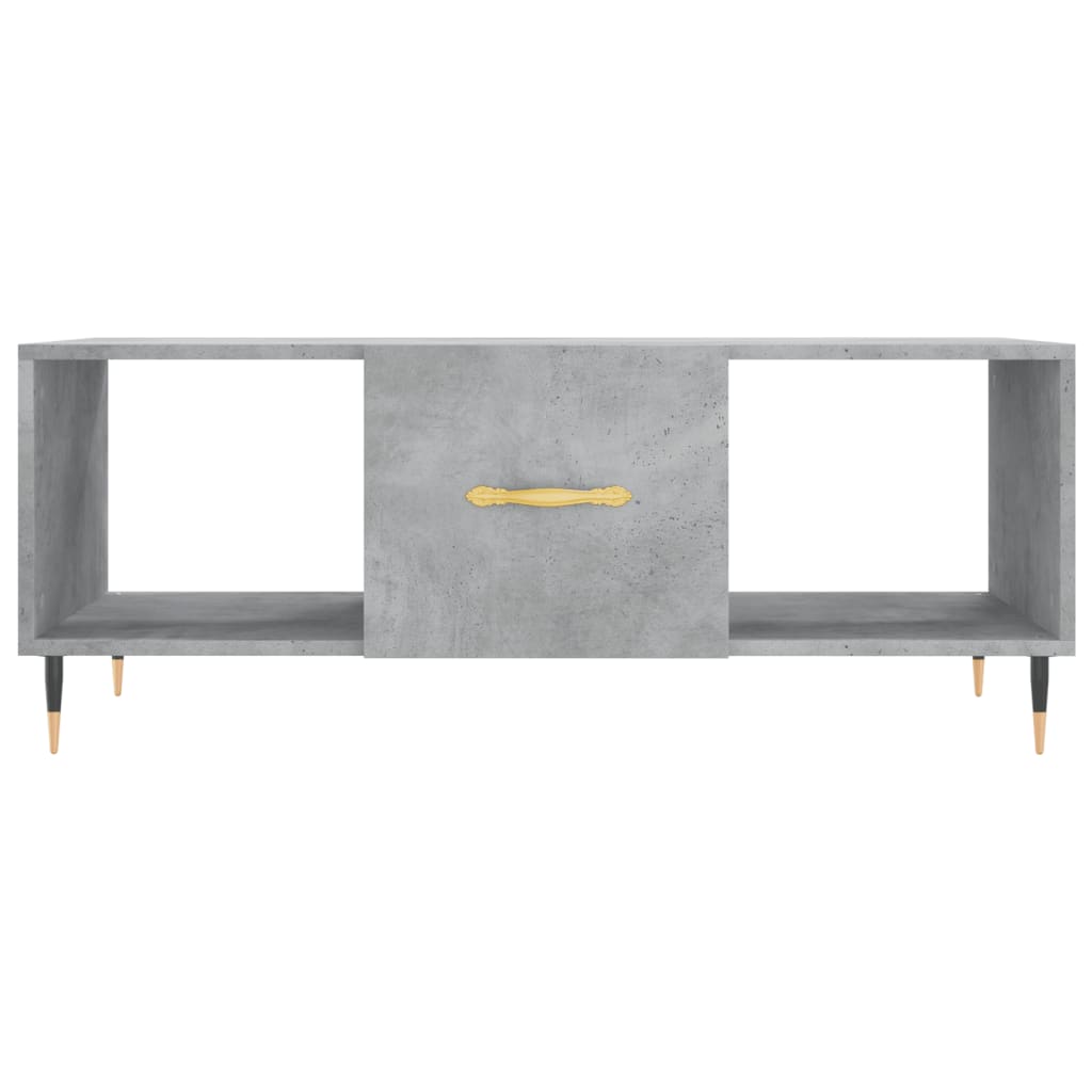 Table basse gris béton 102x50x40 cm bois d’ingénierie - Tables basses