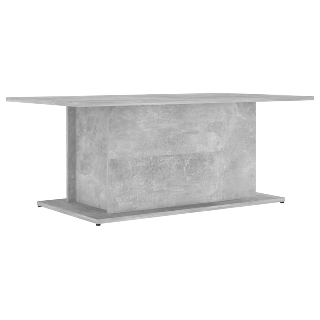 Table basse gris béton 102x55,5x40 cm bois d’ingénierie - Tables basses