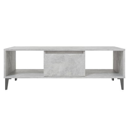 Table basse gris béton 103,5x60x35 cm bois d’ingénierie - Tables basses