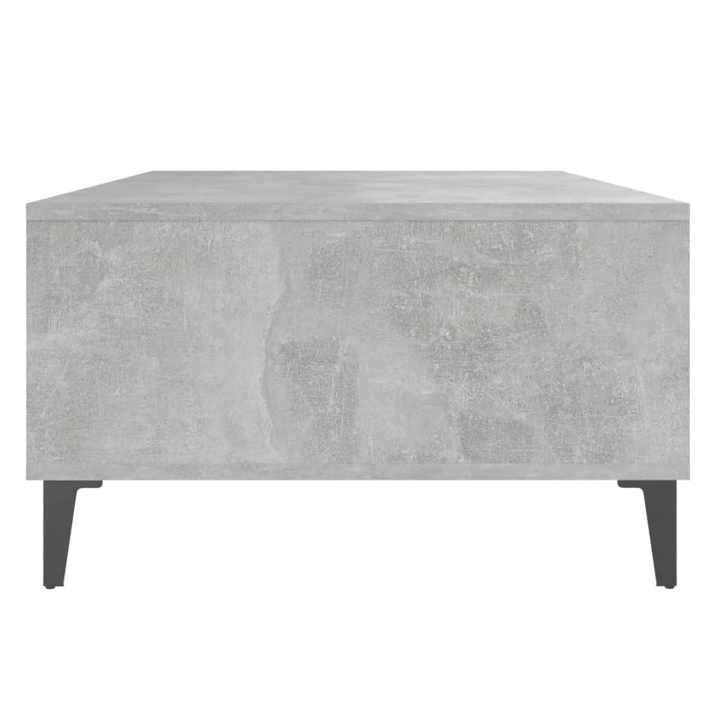 Table basse gris béton 103,5x60x35 cm bois d’ingénierie - Tables basses