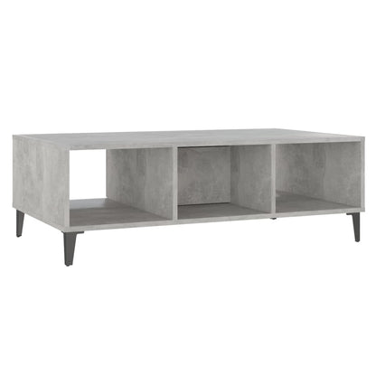 Table basse gris béton 103,5x60x35 cm bois d’ingénierie - Tables basses