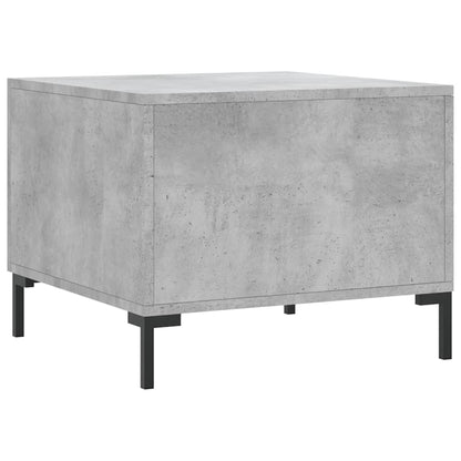 Table basse gris béton 50x50x40 cm bois d’ingénierie - Tables basses