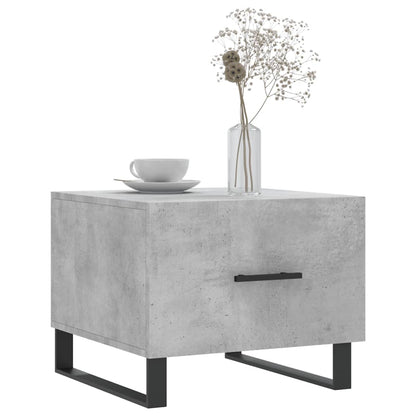 Table basse gris béton 50x50x40 cm bois d’ingénierie - Tables basses