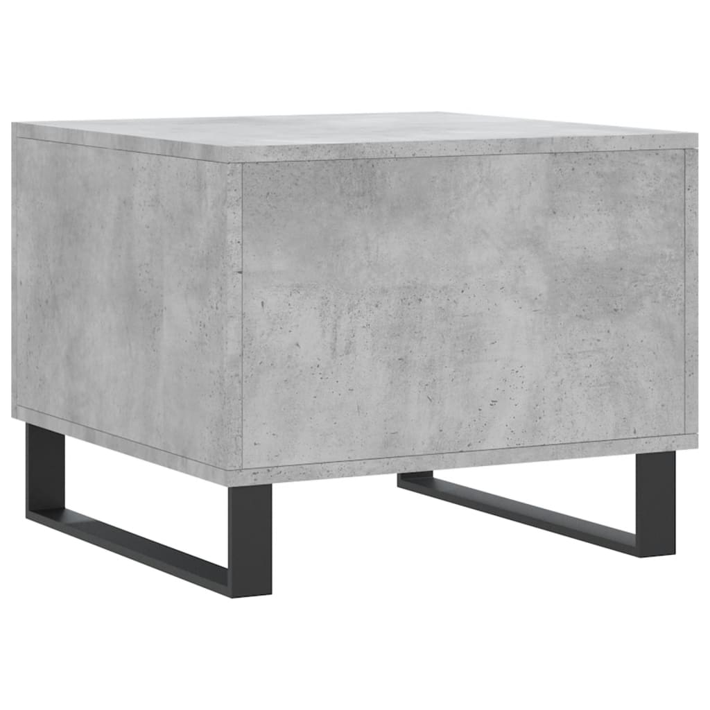 Table basse gris béton 50x50x40 cm bois d’ingénierie - Tables basses