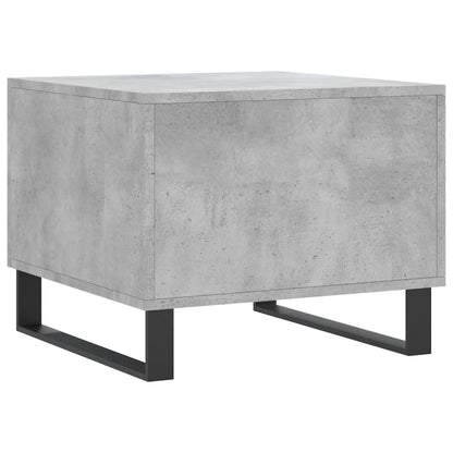 Table basse gris béton 50x50x40 cm bois d’ingénierie - Tables basses