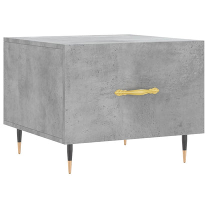 Table basse gris béton 50x50x40 cm bois d’ingénierie - Tables basses