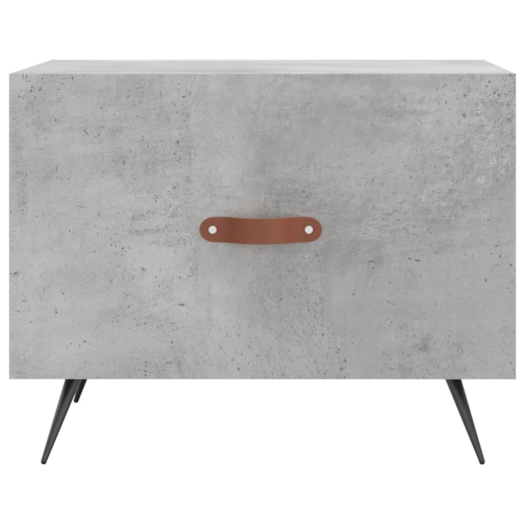 Table basse gris béton 50x50x40 cm bois d’ingénierie - Tables basses