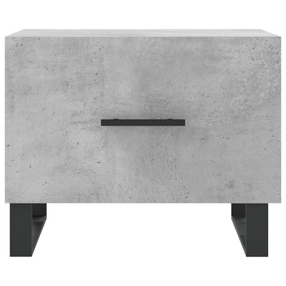 Table basse gris béton 50x50x40 cm bois d’ingénierie - Tables basses
