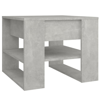 Table basse gris béton 55,5x55x45 cm bois d’ingénierie - Tables basses